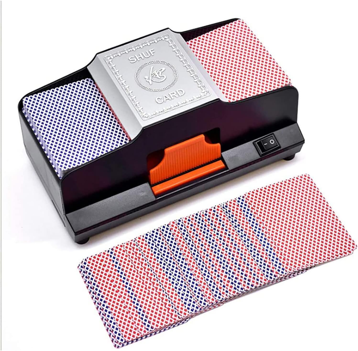 LOJALS Card Shuffler, 2 Decks High Speed Automatic Card Shuffler Silent Motor 1