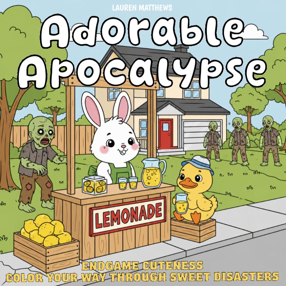 Adorable Apocalypse: Endgame Cuteness: Color Your Way Through Sweet Disasters | A Cozy Adult Coloring Book