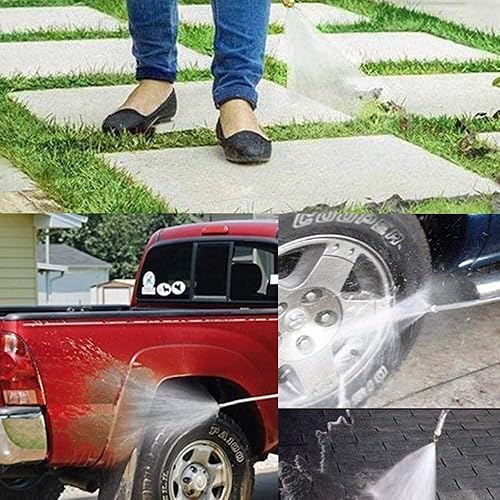 Miniatura 8 de Aditamento para lavar con chorro de agua a alta presión Pistola de agua portátil de alta presión Rociador extensible con 2 boquillas para manguera