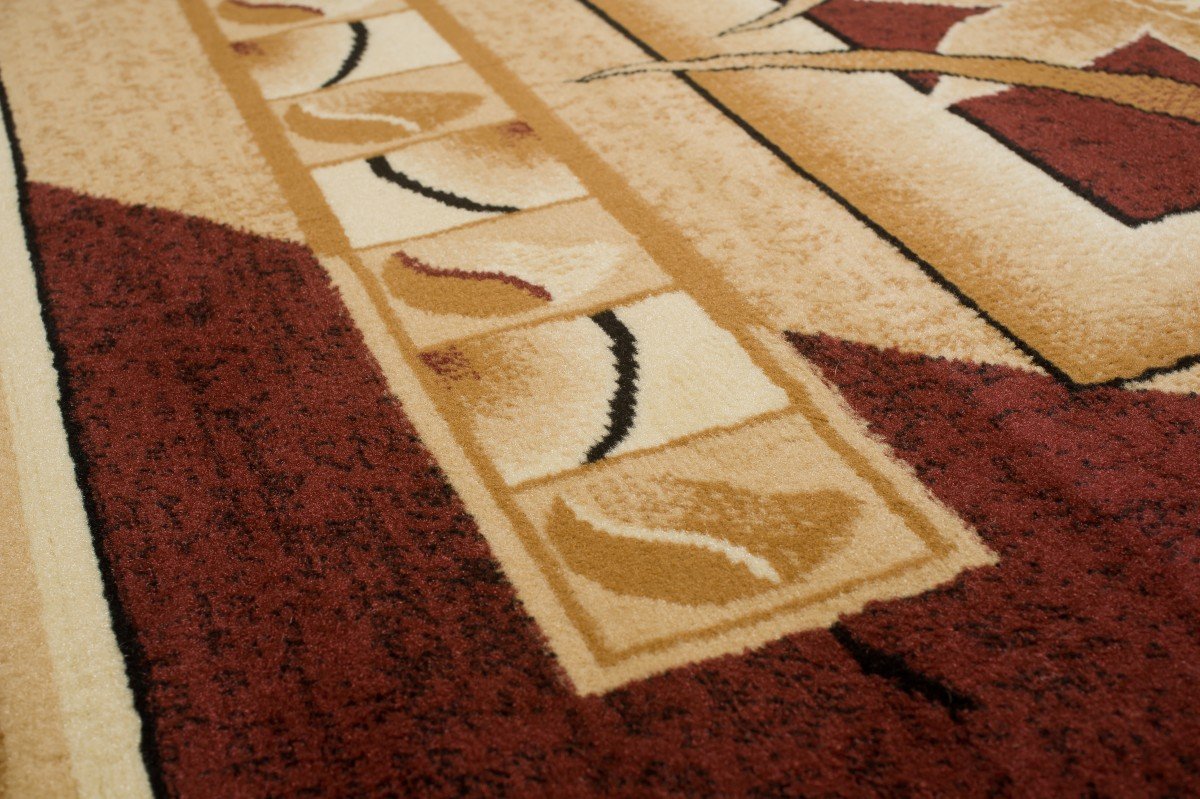 Carpeto Rugs Tappeto Salotto Classico Floreale Pelo Corto - Tappeti Camera da Letto - Tappeti Salotto Grandi Dimensioni - Tappeti Moderni Soggiorno - Beige - 100 x 200 cm