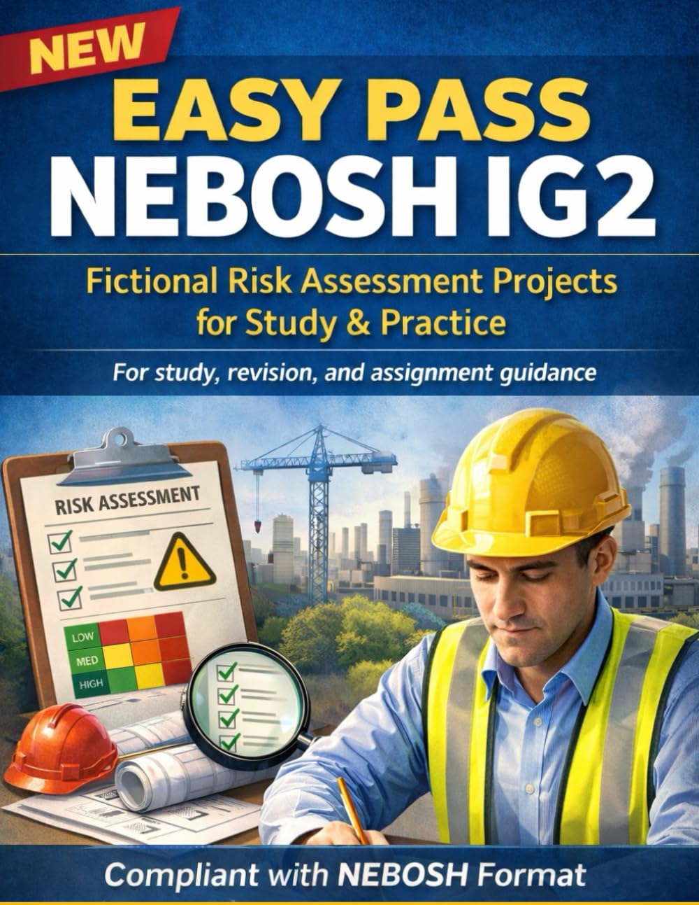 NEW EASY PASS NEBOSH IG2: Fictional Risk Assessment Projects for Study & Practice: For study, revision, and assignment guidance—compliant with NEBOSH format (Health and Safety at Work)