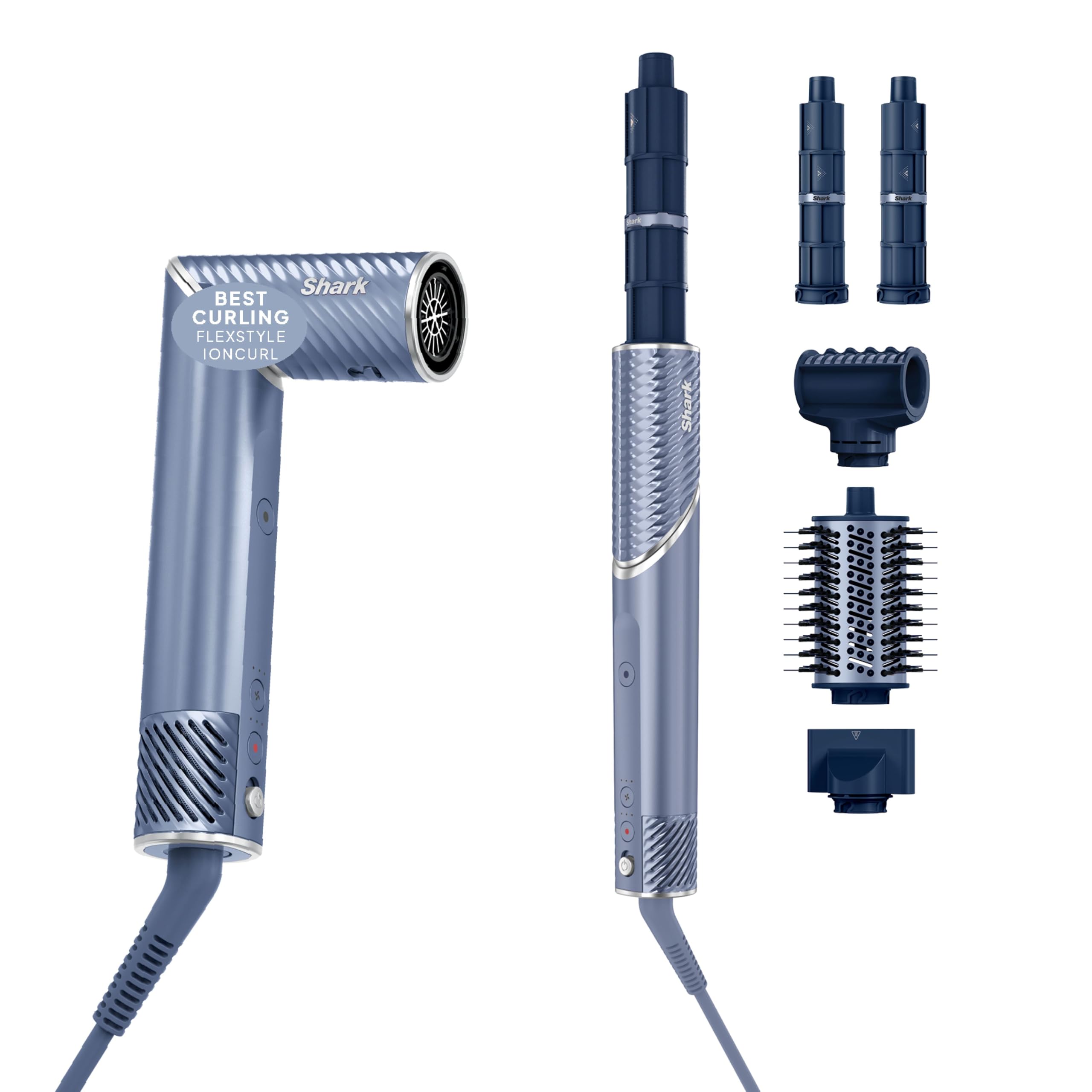 Shark FlexStyle Next-Gen IonCurl 5-in-1 Hair Styler, Curler & Dryer, HD840 | Enhanced Curling Technology, Advanced Frizz Control, Scalp Protection, No Heat Damage, 4 Attachments