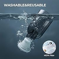 Vista 7 de Apical Life EV1395 Aspiradora inalámbrica de mano - 75W 12000Pa de succión fuerte, tiempo de funcionamiento de 14-24 minutos, recipiente de polvo