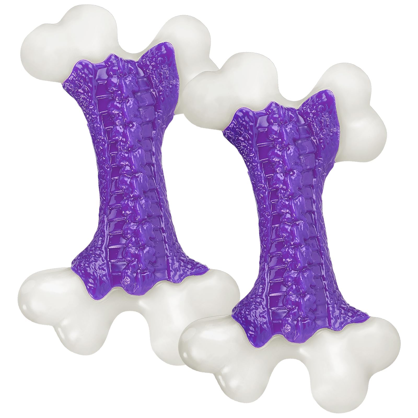 Kseroo Lot de 2 jouets robustes de mastication pour chien, jouets à mâcher dynamiques pour grands chiens, jouet à mâcher en os, grands jouets extrêmes indestructibles