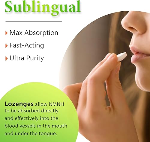 Miniatura 9 de NMNH sublingual de 500 mg (mononucleótido de dihidronicotinamida) (120 porciones, NMNH 500 mg por porción) Suplemento NAD para aumentar los niveles