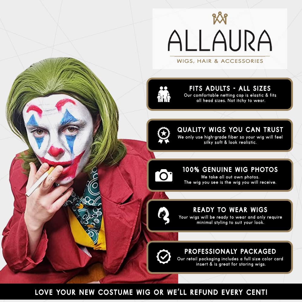 ALLAURA Joker Wig Green Cosplay Hair for Men Nigeria Ubuy