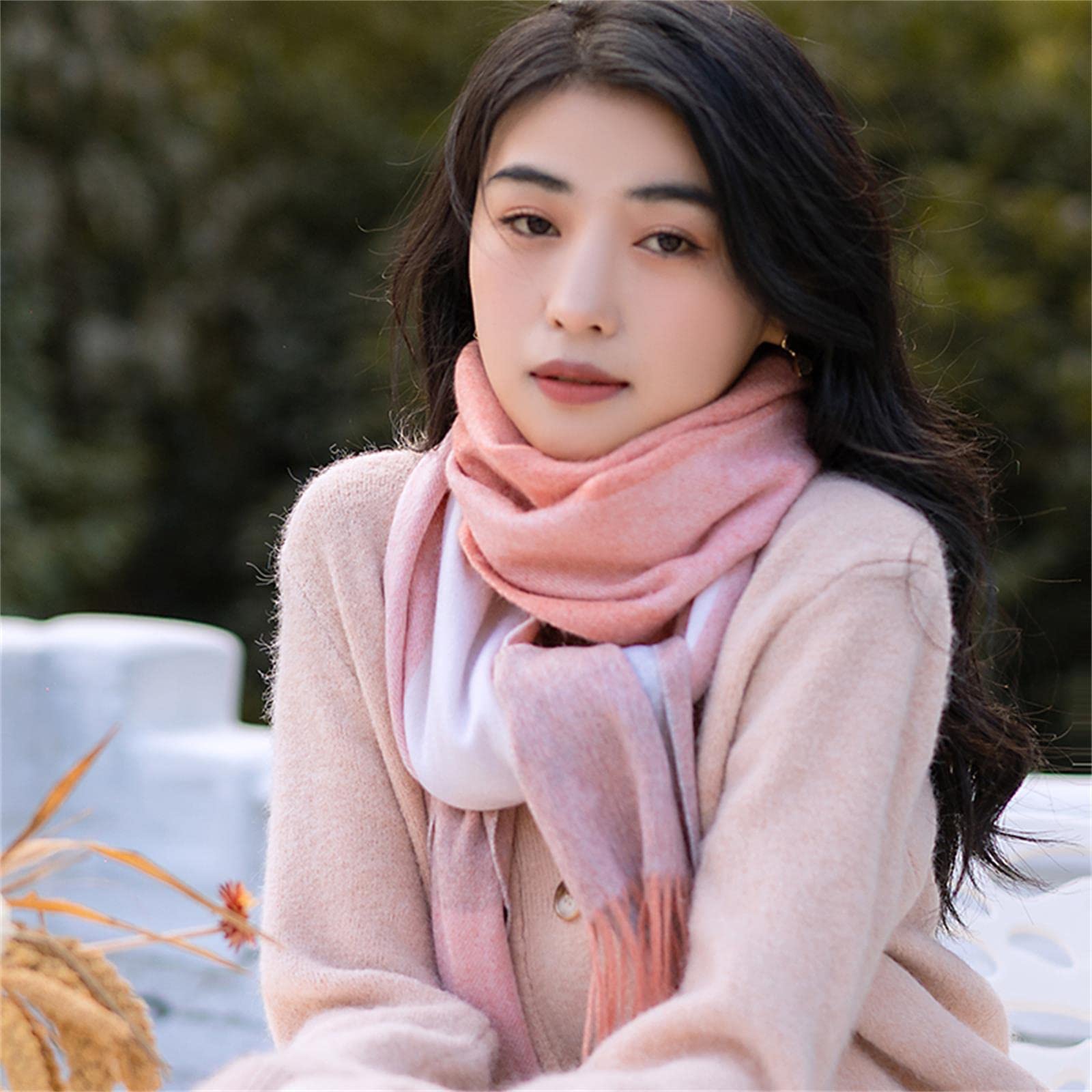 Sciarpa Donne Autunno Inverno Inverno Sciarpe-Color 1,170X35Cm