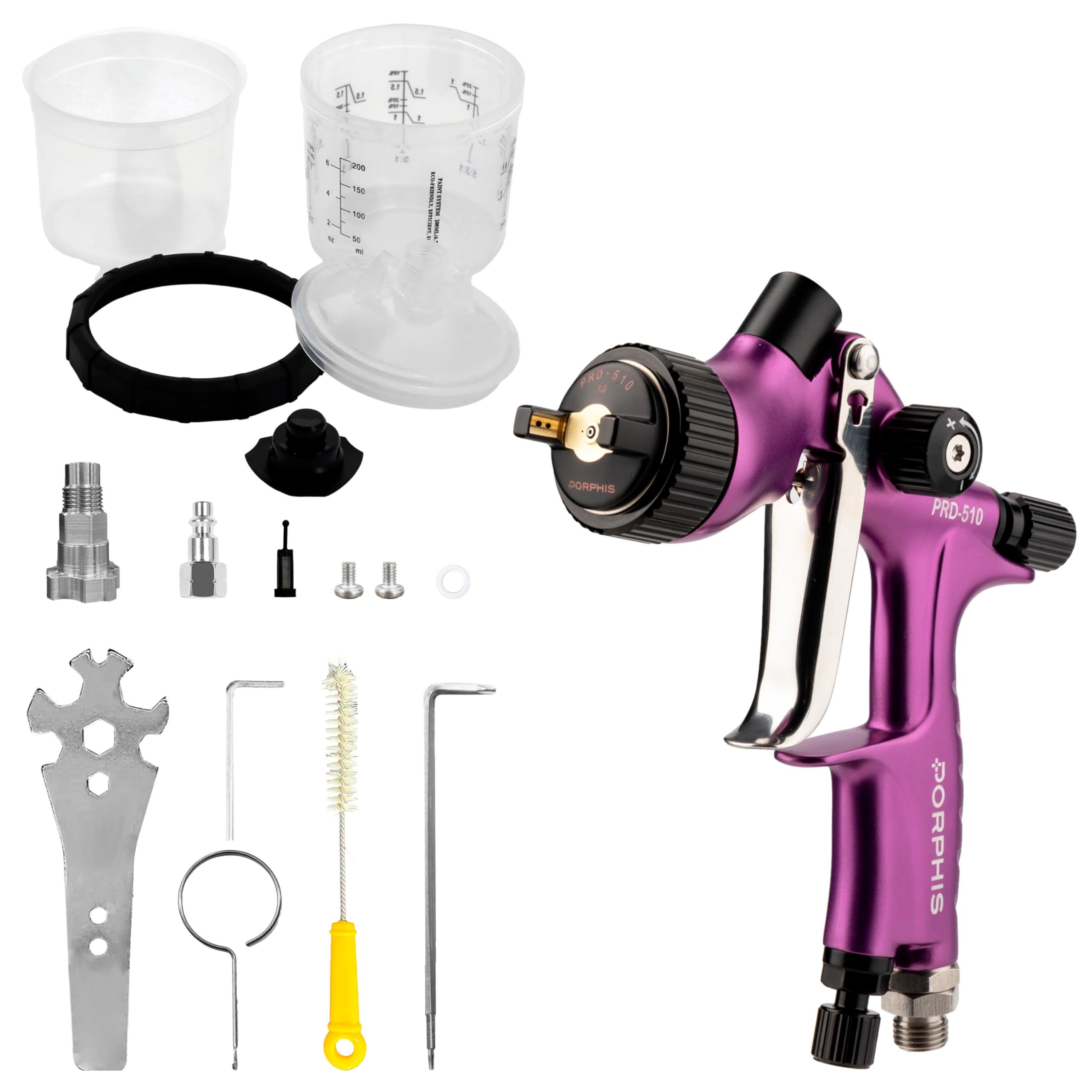 Amazon.com : PORPHIS LVLP Automotive Refinishing Spray Paint Gun