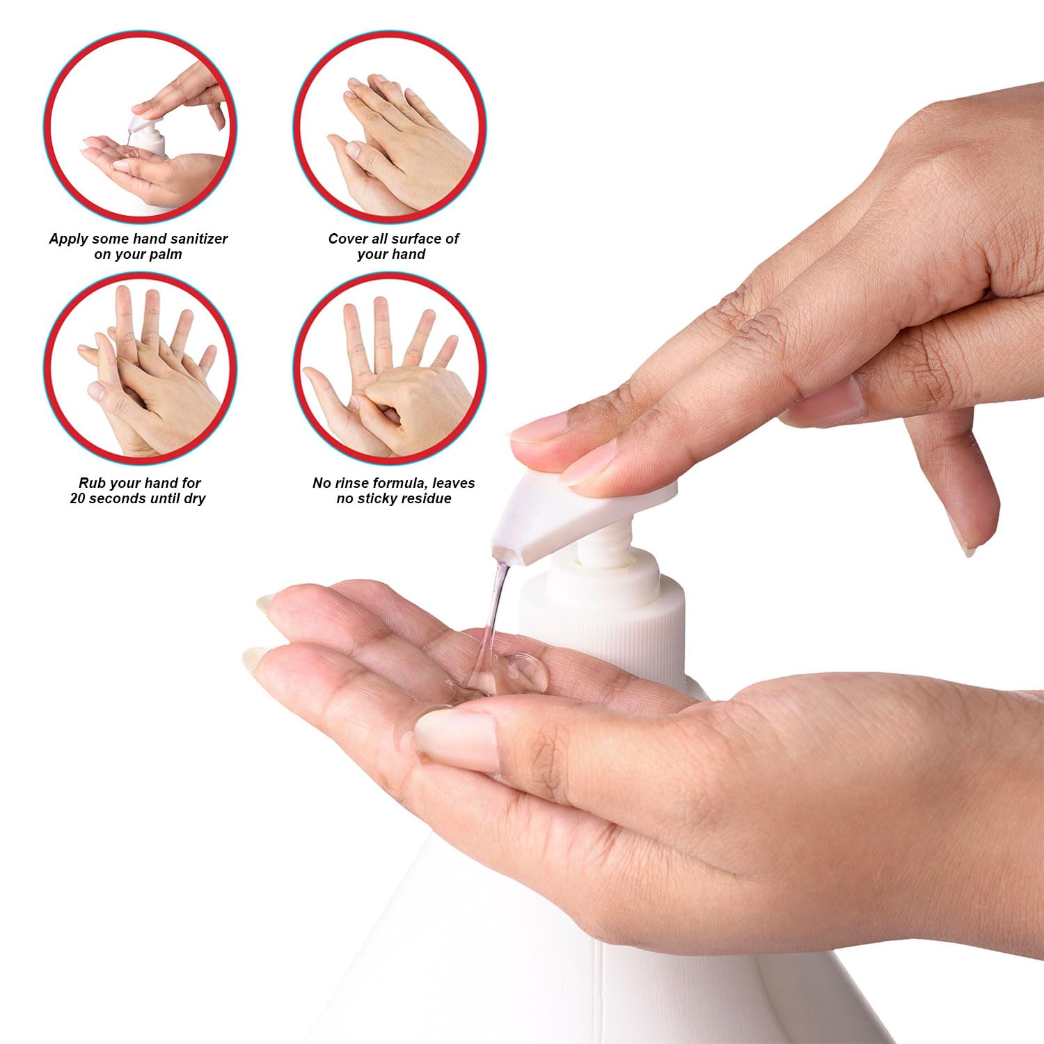Latalia Large Hand Sanitizer Refill Gallon | Pack of 1 Moisturizing Hand Sanitizer Bulk Travel Size | Unscented Hand Sanitizer Gel for School, Office, Home, Business & Public Use (128 Fl. Oz, 3786 ml)