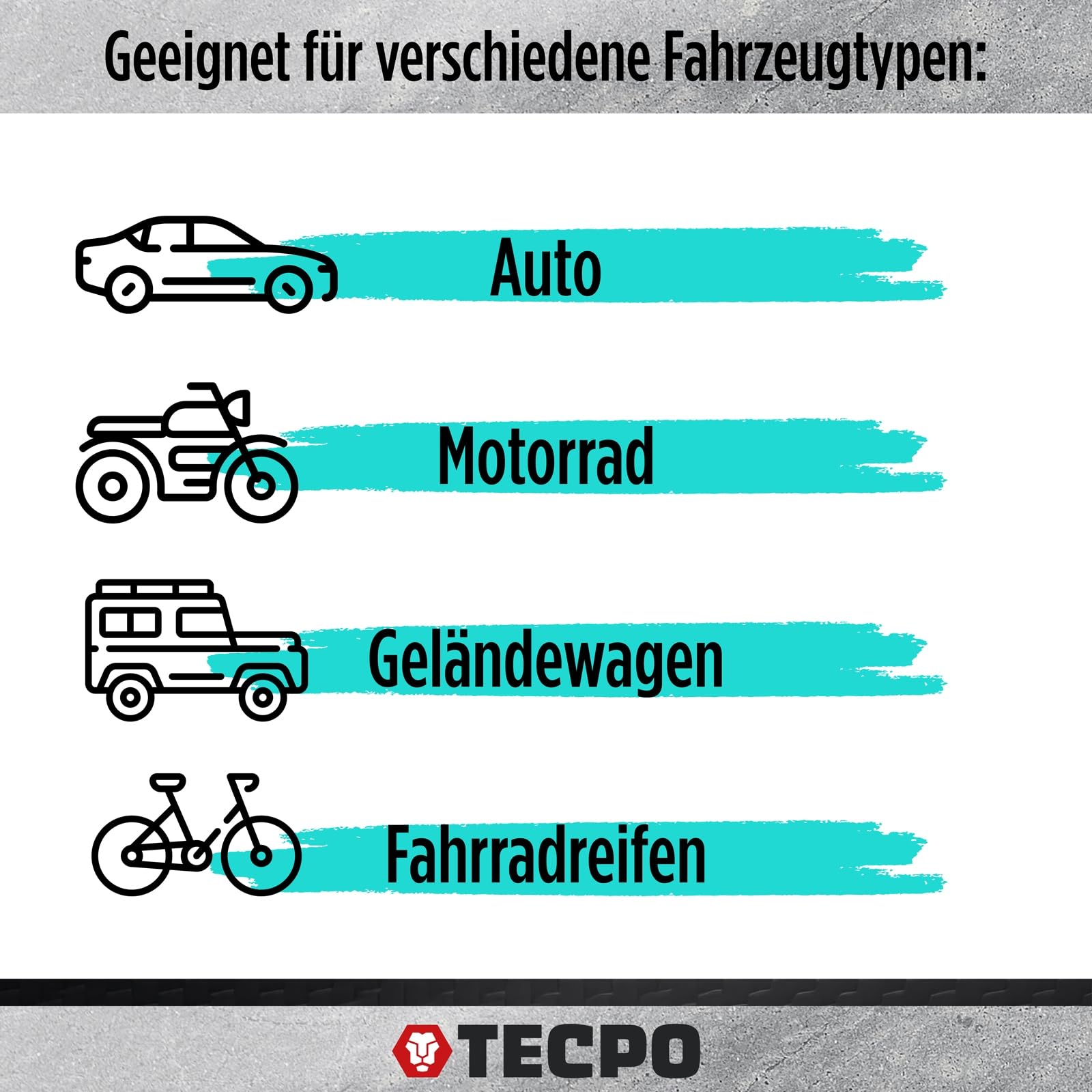 TECPO Reifenreparaturset Set 78-tlg. Auto Motorrad LKW PKW Vulkanisier Flickzeug Panne Notfall Reifendichtmittel mit T-Griff