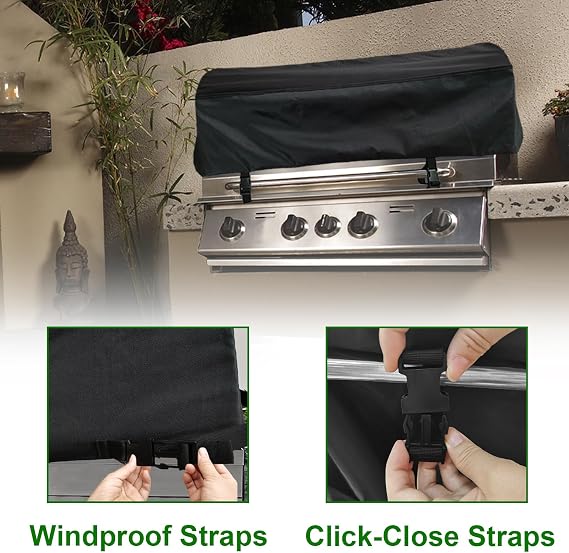 Built-in Grill 45 Fits for Weber Summit S-660,Weber Summit SB38 S,Bull 38 & 5 Burner,Blaze 40,Hygrill 40,Brand-Man 40,Most 34-42 Built in Grill, Island BBQ Top Cover