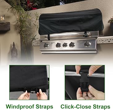 Built-in Grill 45 Fits for Weber Summit S-660,Weber Summit SB38 S,Bull 38 & 5 Burner,Blaze 40,Hygrill 40,Brand-Man 40,Most 34-42 Built in Grill, Island BBQ Top Cover