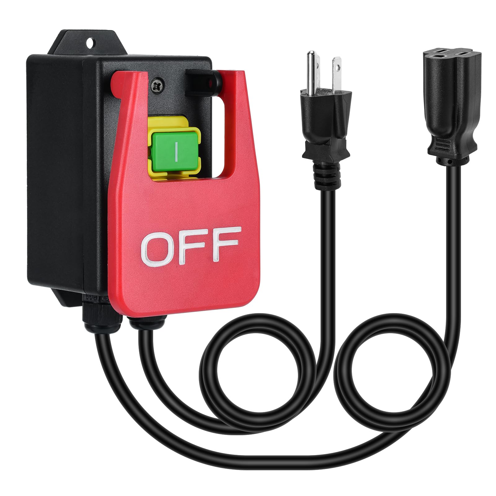 110V Single Phase On/Off Switch, Ortis Router Table Switch with Large Stop Sign Paddle Easy Contact for Quick Power Off for Table Saws and Other