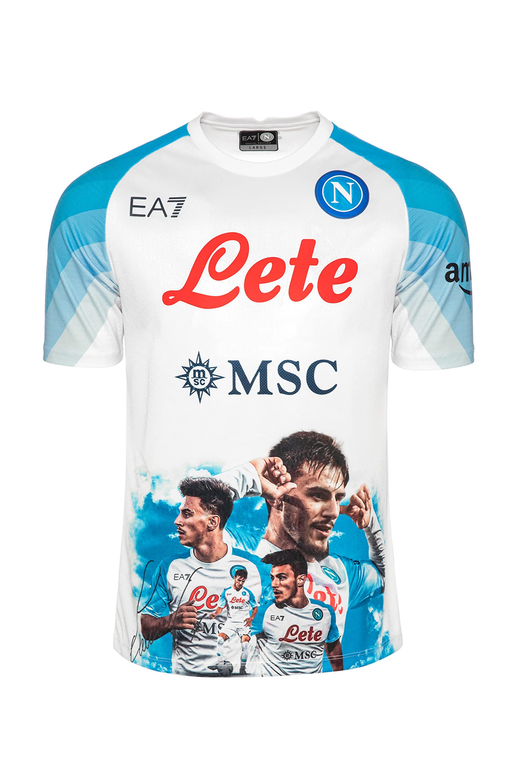 SSC NAPOLI Match Jersey Face Game Elmas 2022/2023 White