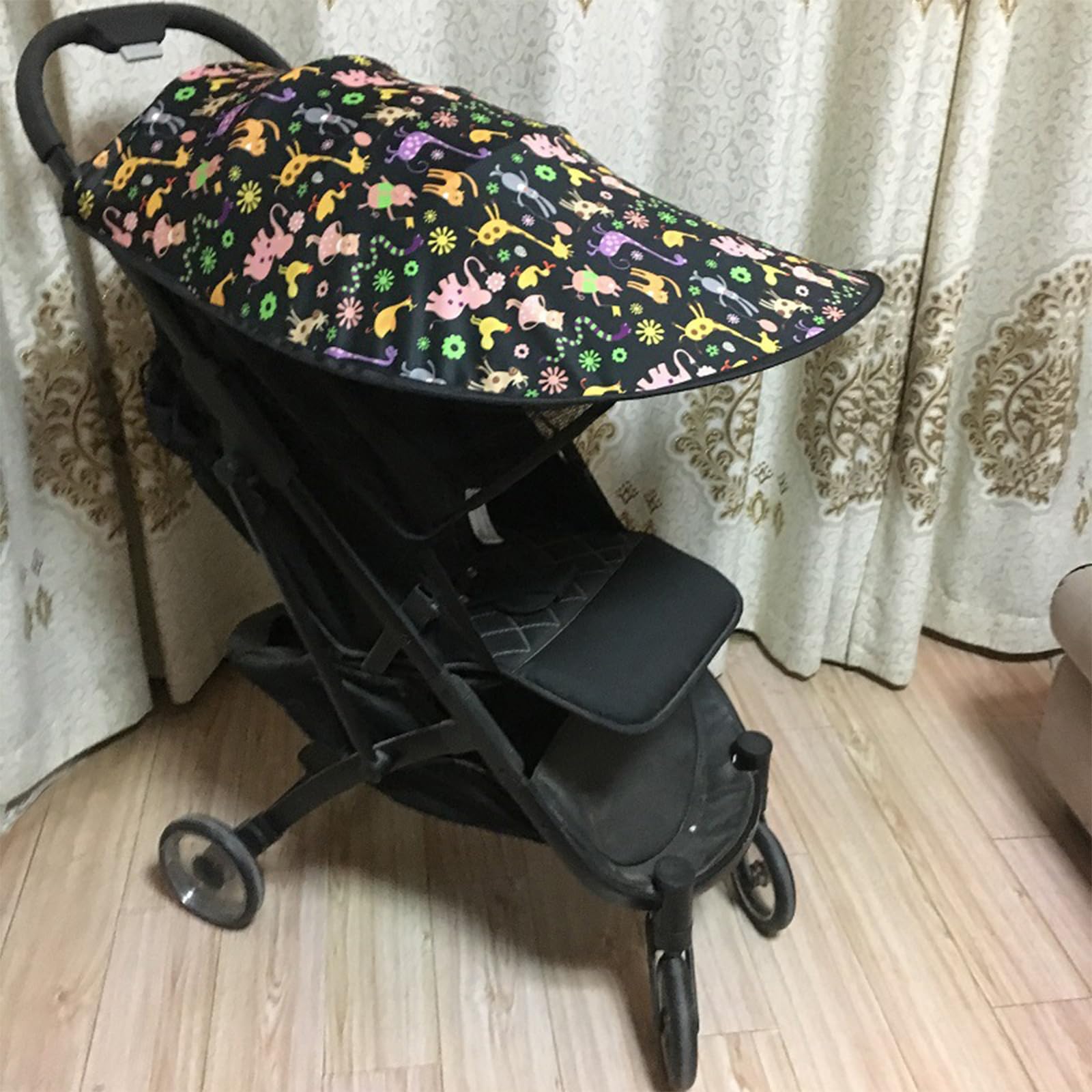 Passeggini Parasole Tettuccio parasole Protezione solare Bordi rinforzati Design installazione rapida per passeggino per bambini all ' aperto Tendalino parasole
