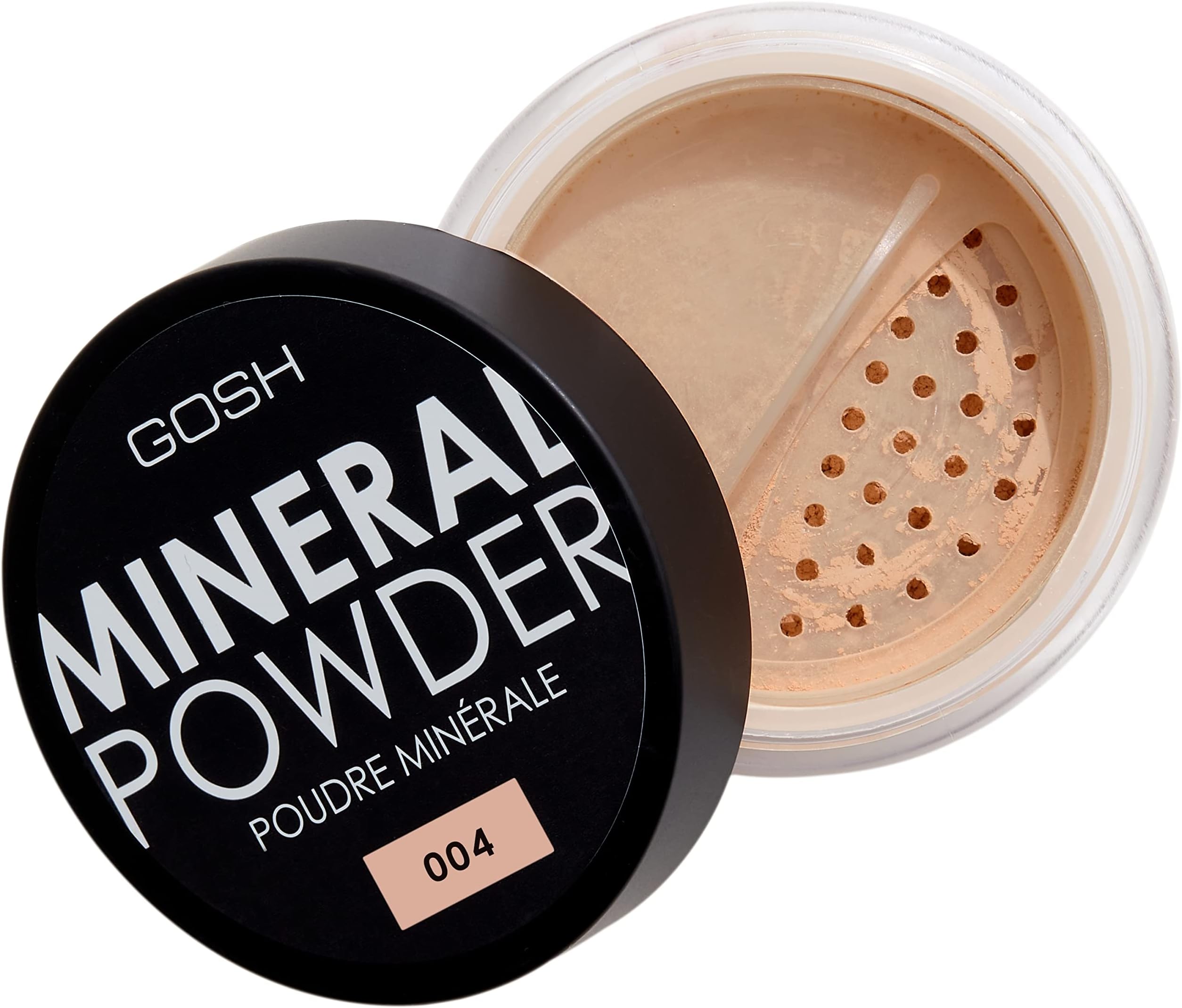 Mineral Powder, Vegan, Loose Fixation Powder with Minerals for All Skin Types, Matte & Long-Lasting for a Flawless Complexion, No Mask Effect, Medium to High Coverage, 004 Natural