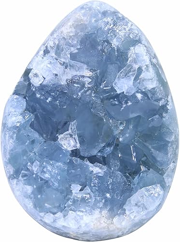 Miniatura 2 de Cristales de celestita, racimos de cristal, cristales crudos, cristales de brujería, cristal de calcita azul, cristal de angelita, cristal azul,