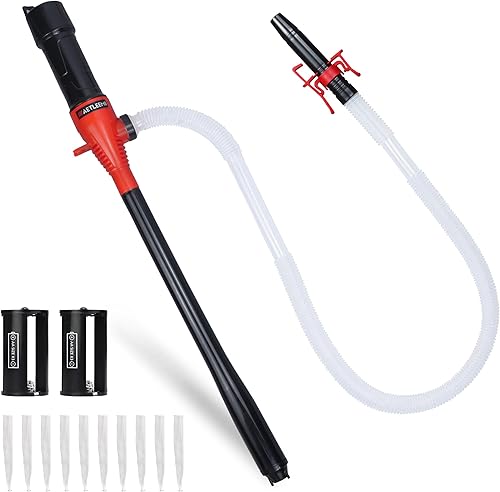 Bomba de batería de energía portátil, bomba de transferencia de agua y combustible de hasta 2.2 GPM, extractor de líquido de sifón a batería,