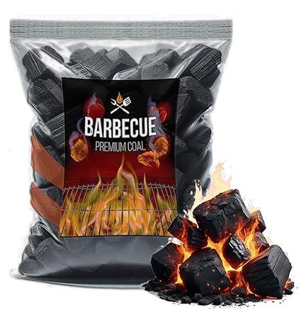 BBQ Coal for Barbeque - Charcoal for Barbeque Grill, Natural Coal for Cooking, Coal for Smoking Food, Barbecue Coal for Home, Koyla For cooking, Charcoal for Grill Burner, Wooden Coal for Pooja 490 GM