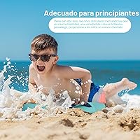 Vista 3 de Tabla de Surf Corporal Inflable con Asas, Colchoneta de Ayuda de Tabla de Surf Flotante Ligera para Natación para Aprender a Nadar, Juguete Acuático