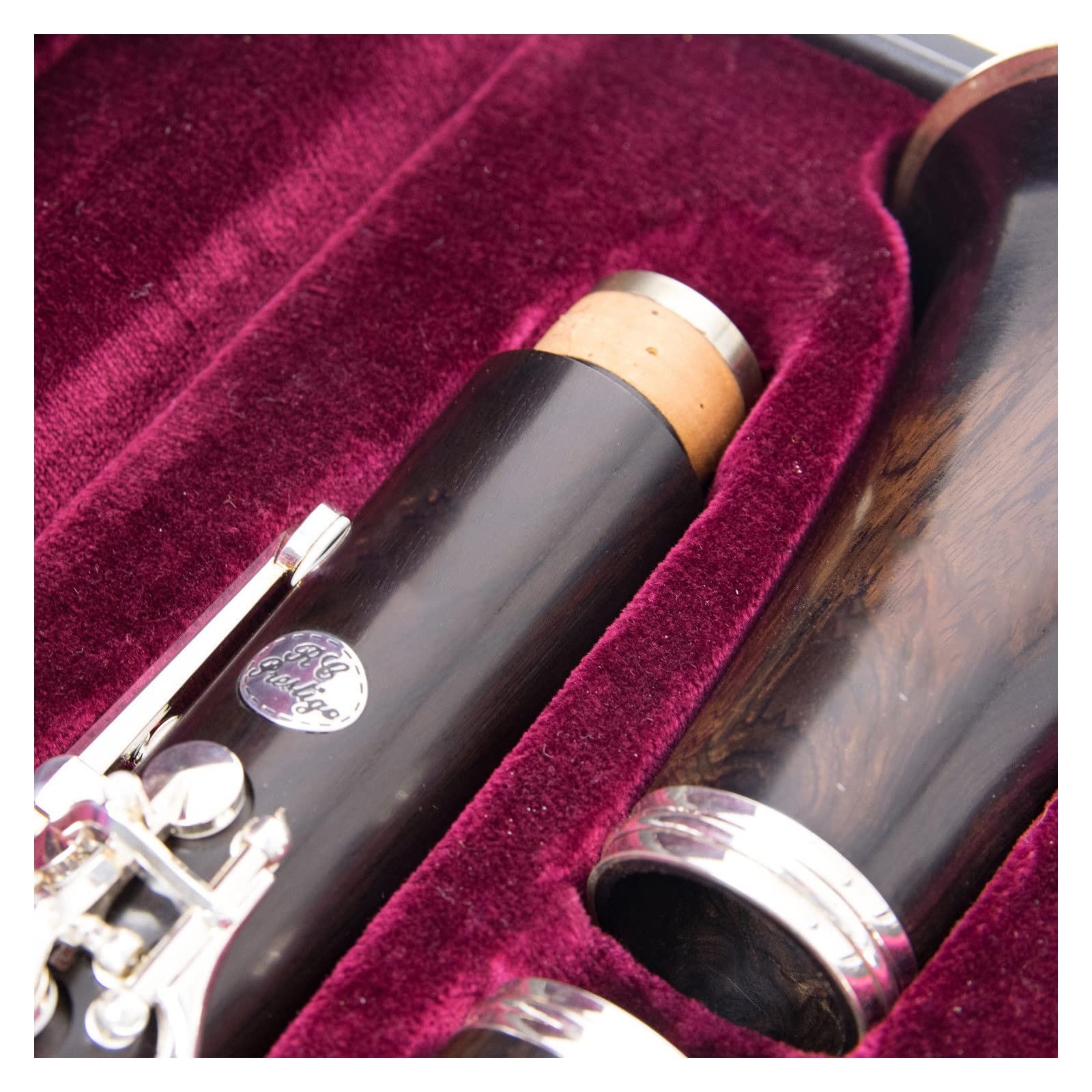 Professional Klarinette Professionelle Klarinette, Versilberte Tasten, 17 Tasten Mit Etui-Mundstück