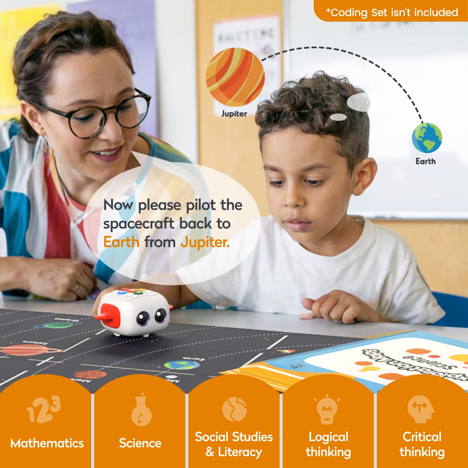 Mapa de Exploración para Tale BOT Pro y Coding Set Ciencia, Matemáticas y Estudios Sociales Set de Ciencias para Que los Niños Aprendan