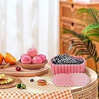 Vista 4 de Voyyphixa 2 moldes ovalados de resina con tapa, contenedor de almacenamiento rectangular, molde de silicona para fundición de resina, moldes