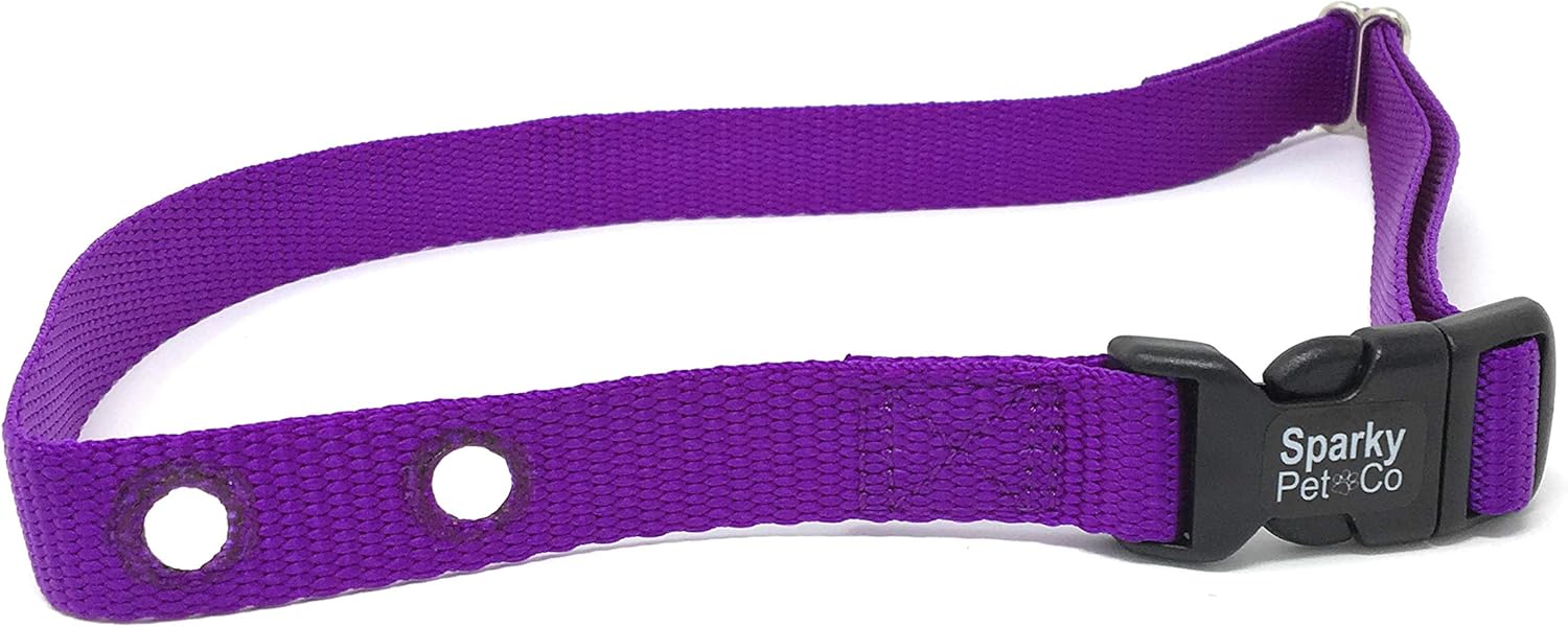 Sparky Pet Co - Replacement 3/4" Nylon Collar with 2 Holes - Spaced at 1.25" Apart - 14 Colors (XL- 23" - 31", Brown)