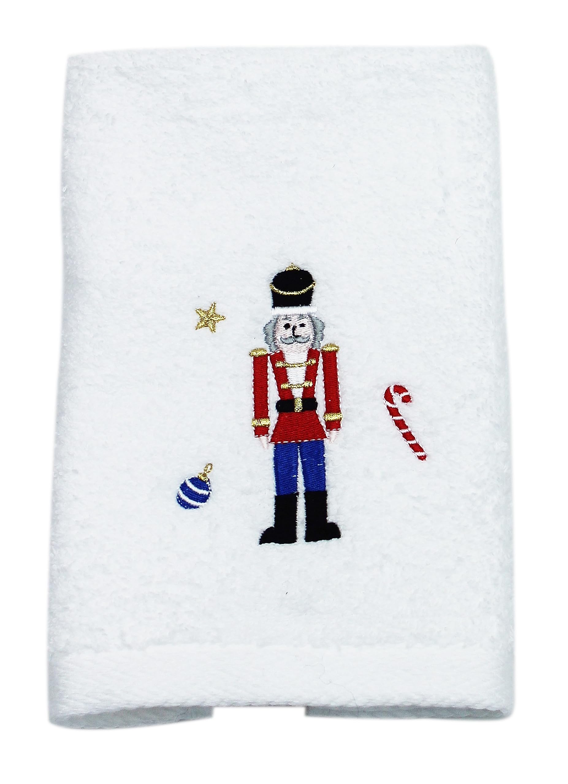 Peggy Wilkins Multi Noel Nutcracker Embroidered Christmas Guest Towel - 30Cm X 50Cm