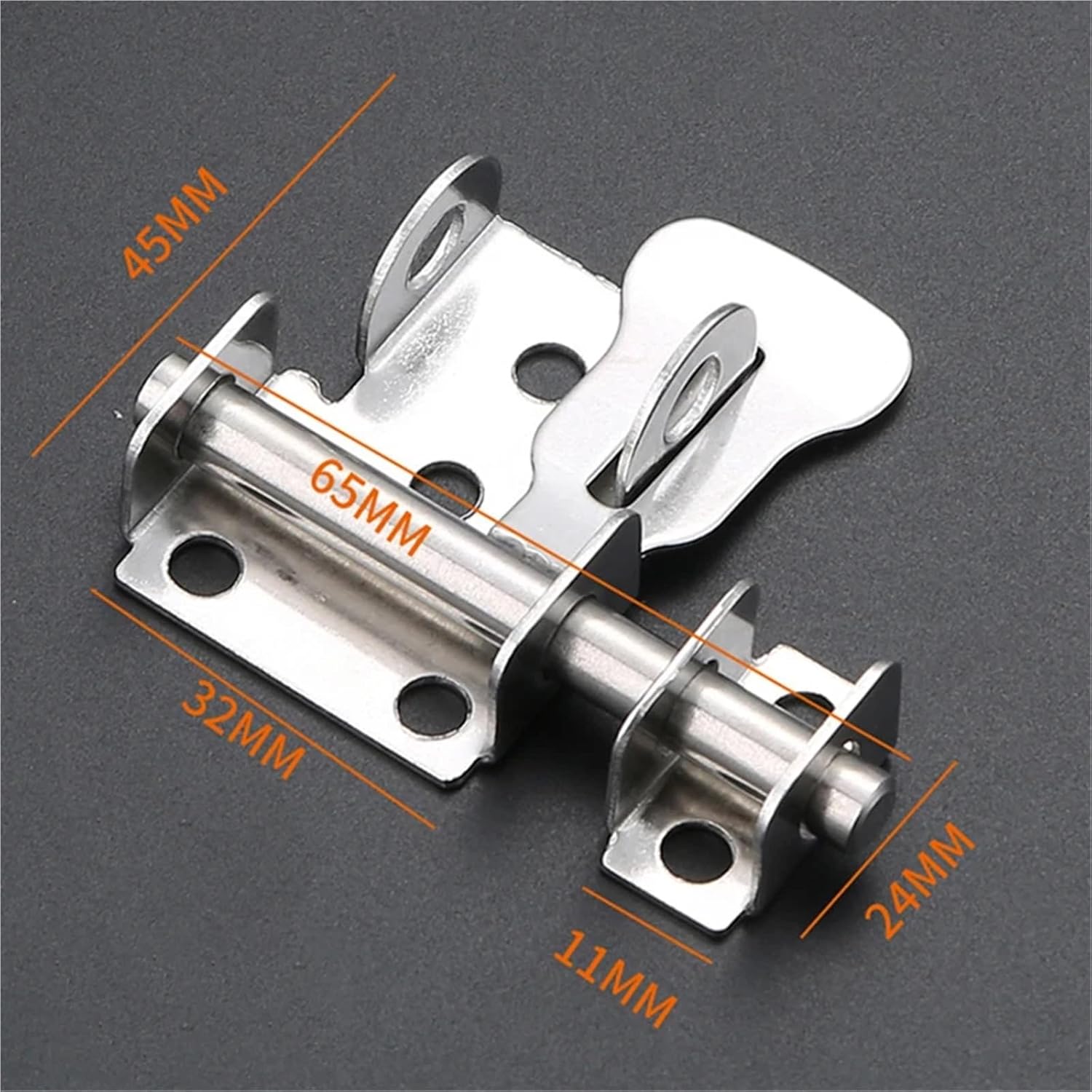 Stainless Steel Door Latch Solid Sliding Bolts Hasp Home Hardware Gate Safety Toilet Lock(A1)