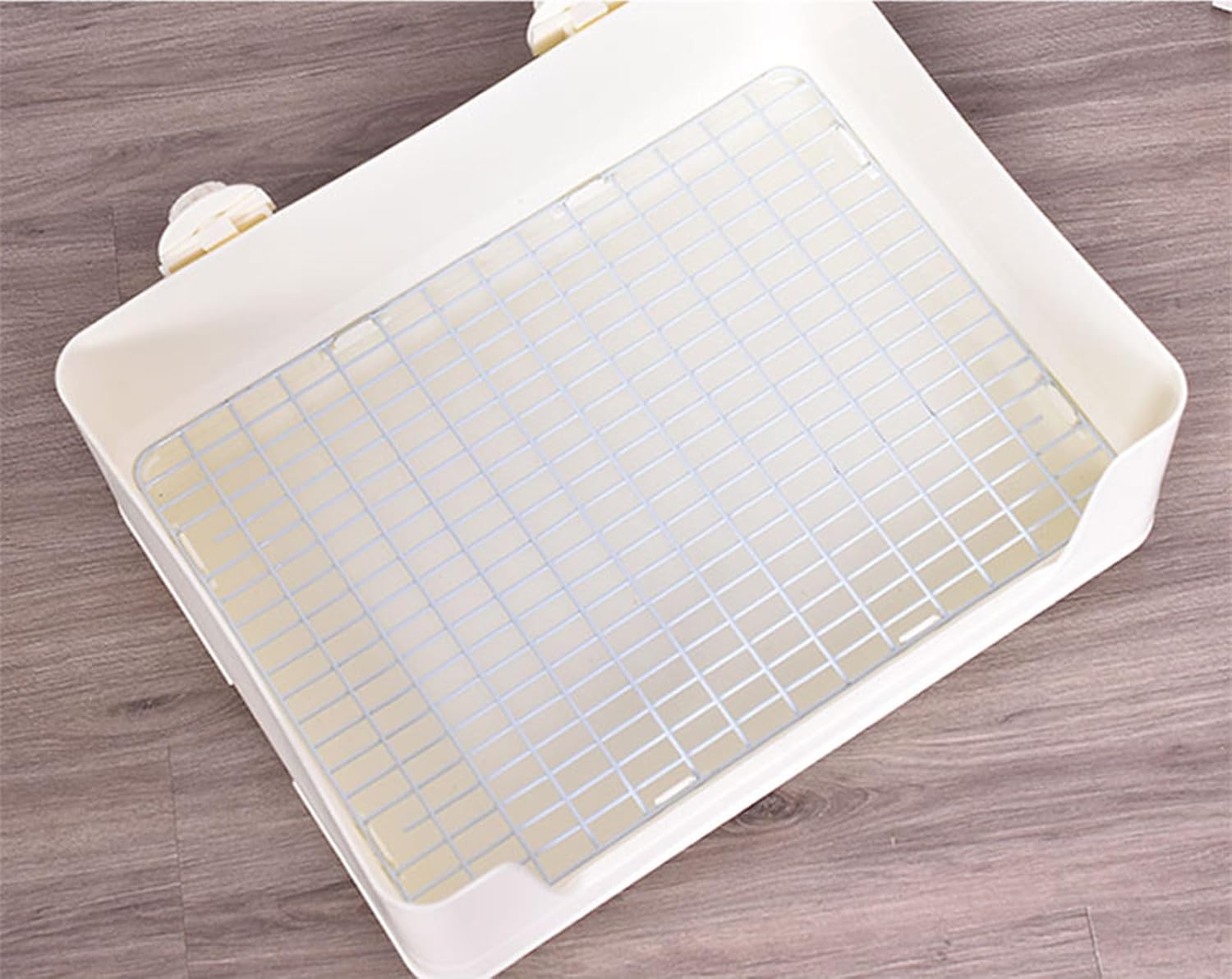 RUBYHOME Large Rabbit Litter Box Bunny Potty Training Corner Litter Pan with Deep Bottom Collection Tray, Small Animal Bedding Toilet for Adult Guinea Pig, Ferret