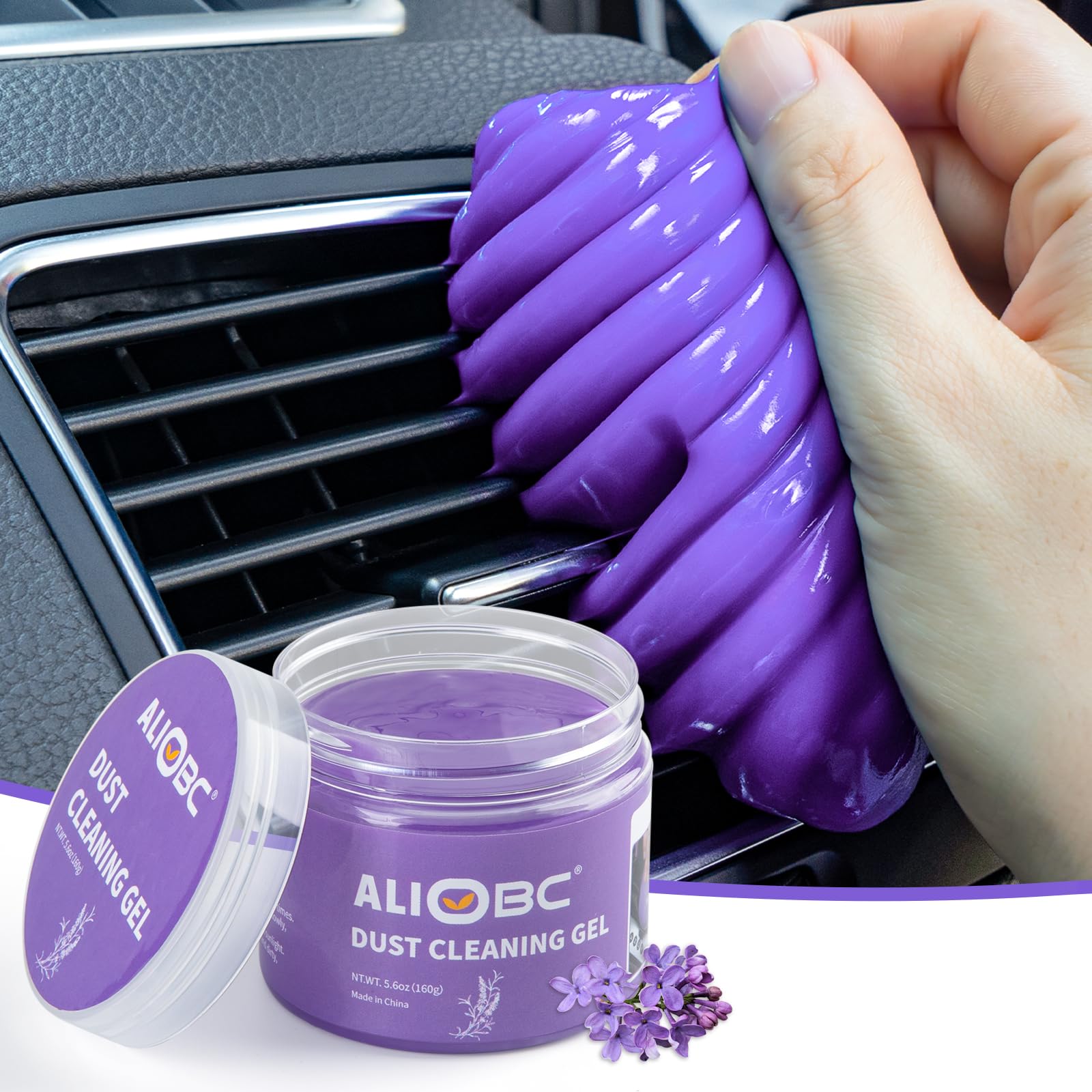 ALIOBC Cleaning Gel, Purple, Reusable