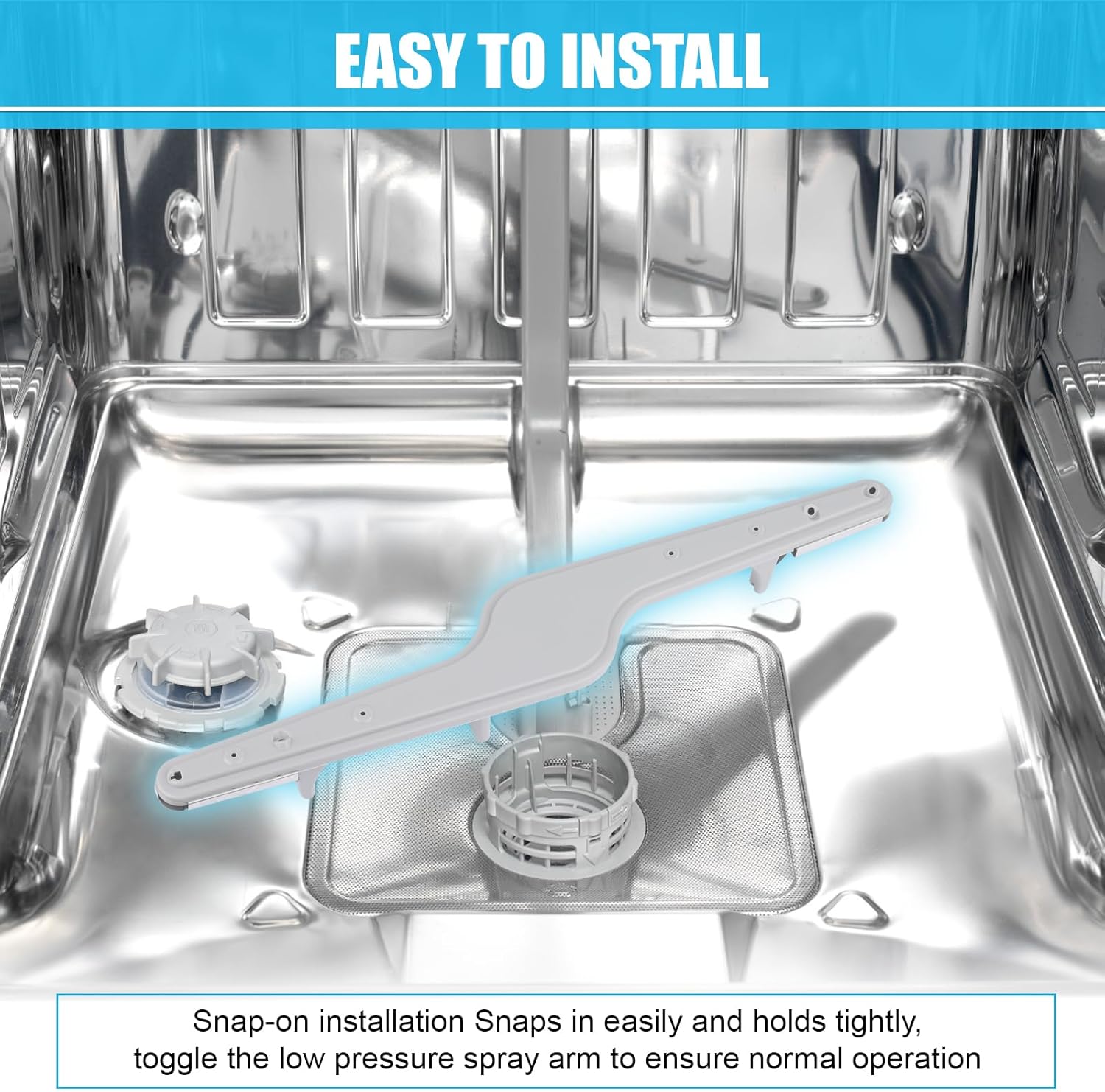 154568002 Dishwasher Lower Spray Arm for Frigidaire Kenmore Dishwashers 1545680 pw asm 5304517203 AP3958746 1196170 1542508 Dishwasher part 1543358 154414101 154250801 154250901 154281101