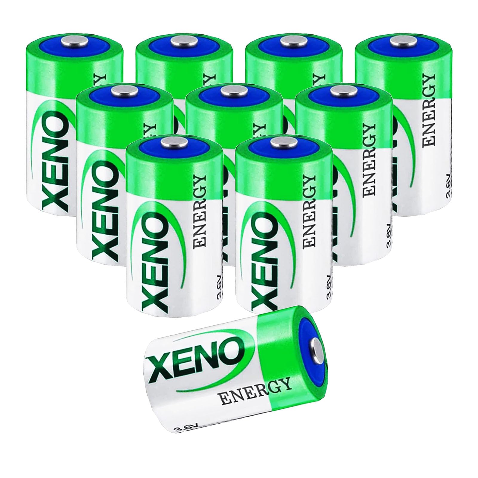 HYHGKHGKFKFKBFJ (Pack of 10) 3.6V XL-205F Lithium Thionyl Chloride Battery for Xeno Energy XL-205F Lithium Battery, 19000mah