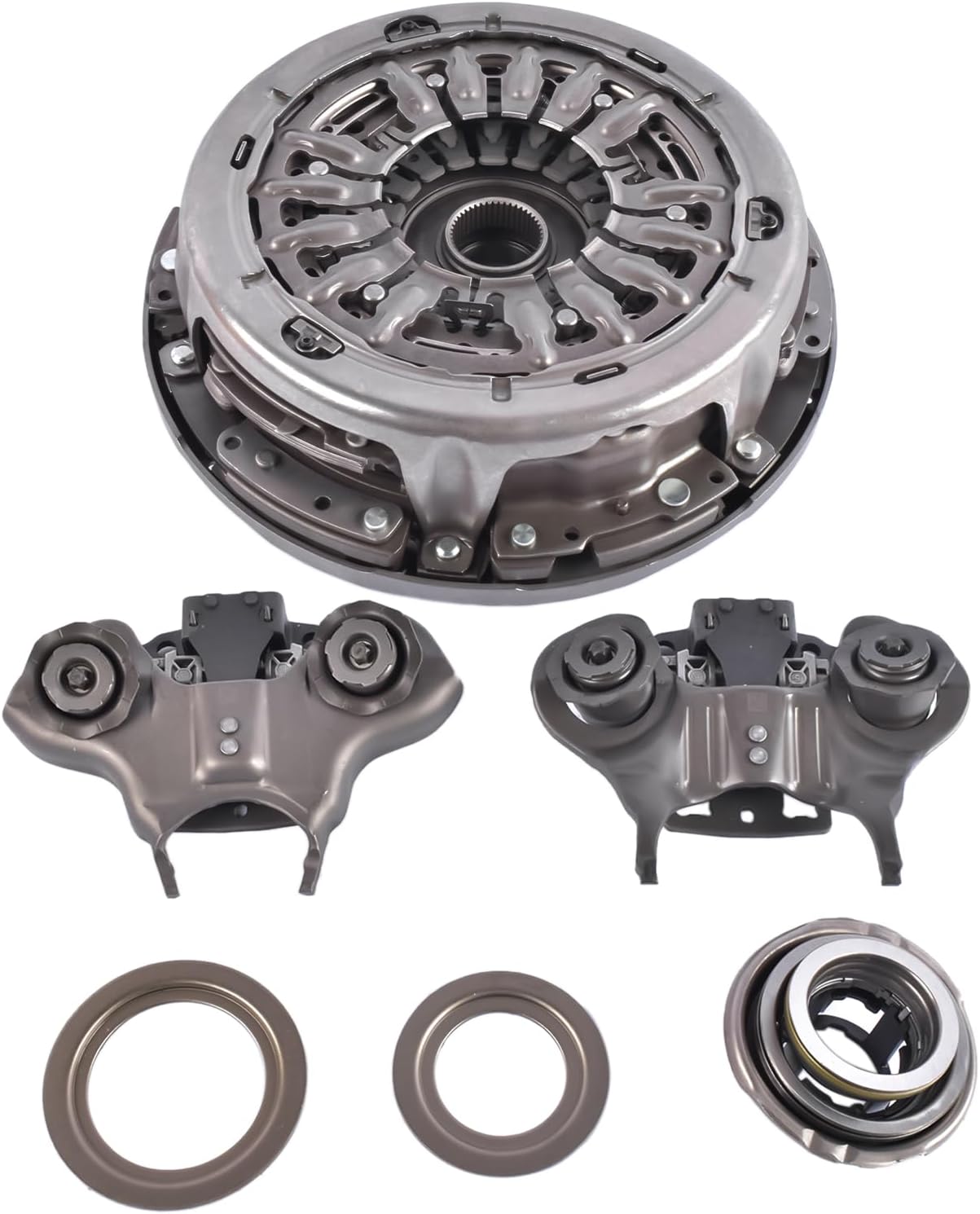 6DCT250 DPS6 Transmission Dual Clutch Fork Kit with Release Lever Replacement for Ford Focus 2012-2011, Fiesta 2011-2019, B-MAX 2012+, EcoSport 2013+ # CA6Z-7515-J CA6Z-7515-K FA6Z-7B546-A