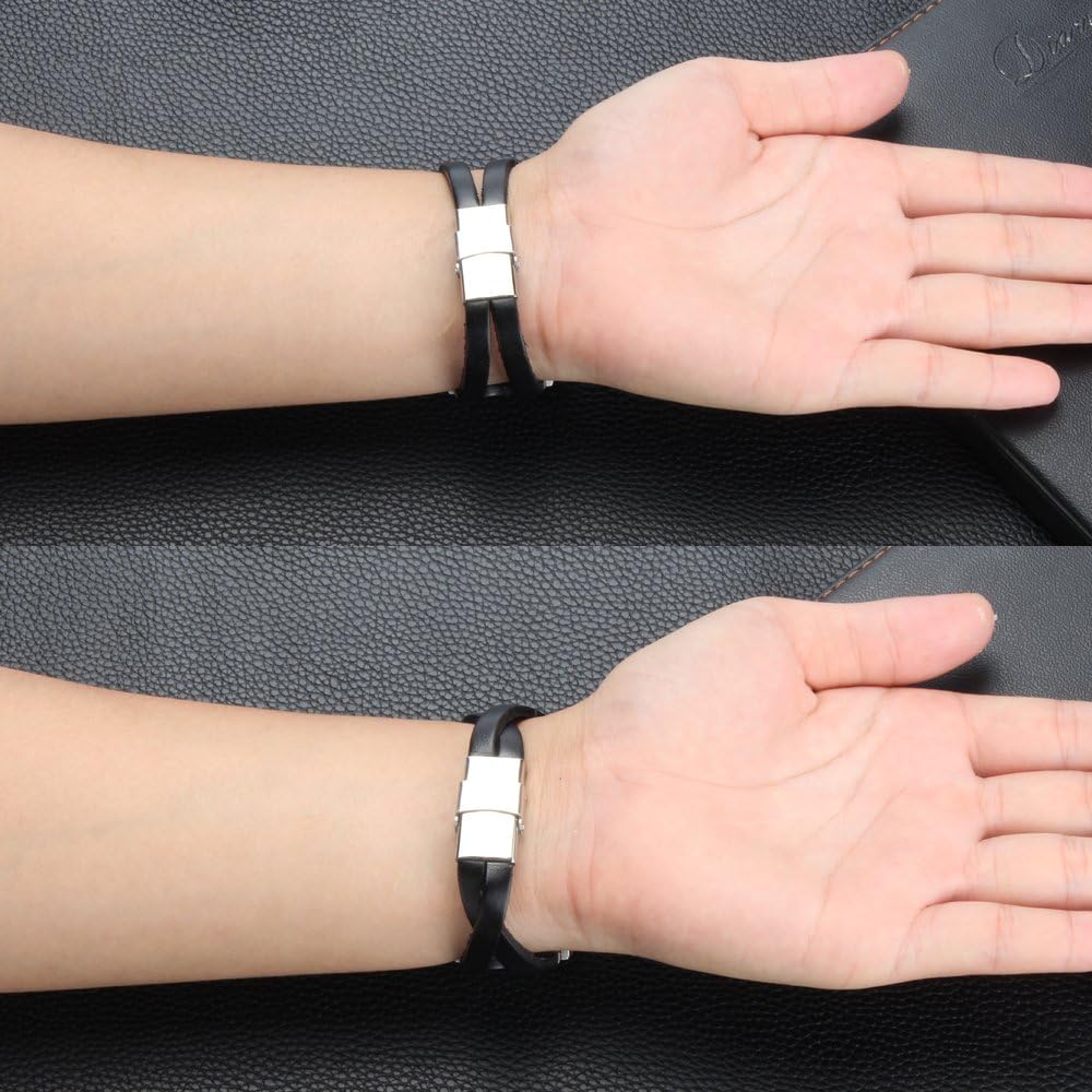 somoder Leather Bands Replacement for Apple Watch Band Series 4 40mm, Series 3/2/1 38mm, Handmade Vintage Fashion Alloy Leather Bracelet for Iwatch, Adjustable Size 5.5" - 8.5"