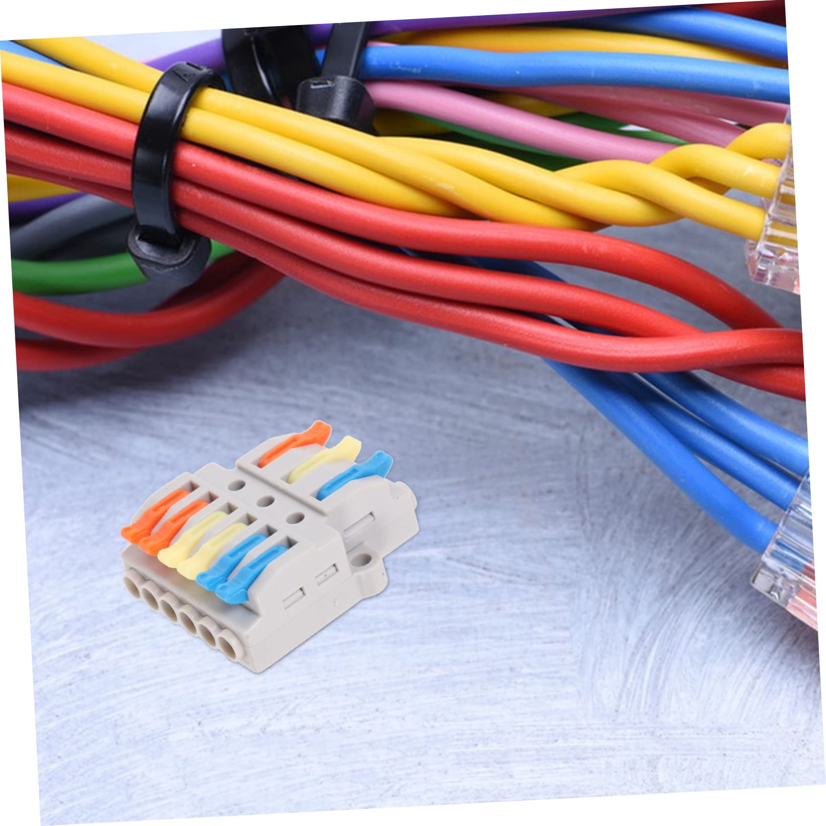 Gatuida 10stücke Kompakte Schnellverbinder Für Elektrische Kabel Einstellbare Klemmen Für Heimdekoration Und Autoanwendungen Sicher Und Werkzeuglos Handhabung