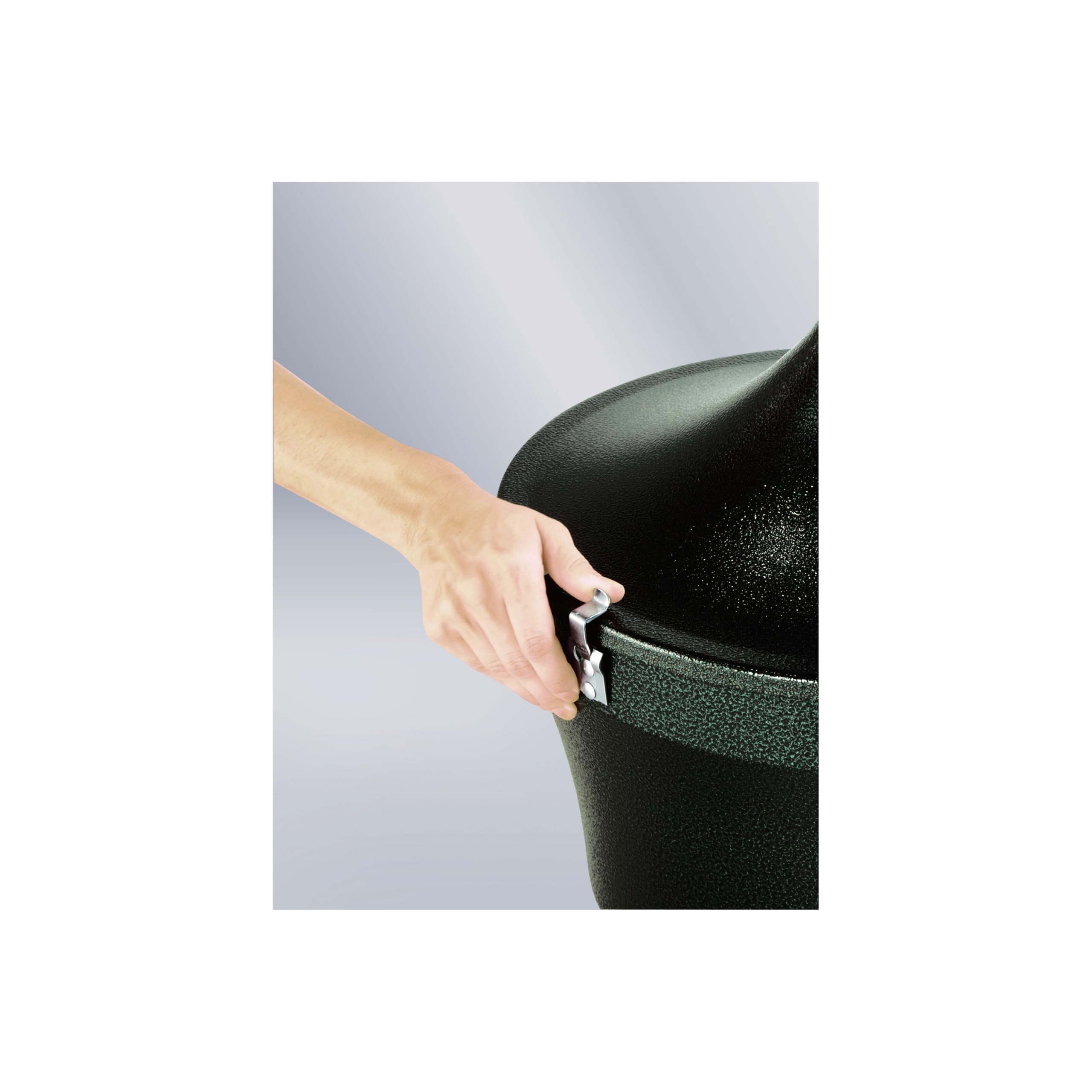 Rubbermaid Commercial Products Cendrier Aladdin Smokers’ Station Noir Charbon – Extinction Sécurisée Des Mégots En Extérieur, Acier Résistant Aux Intempéries – FGR1639EHGR