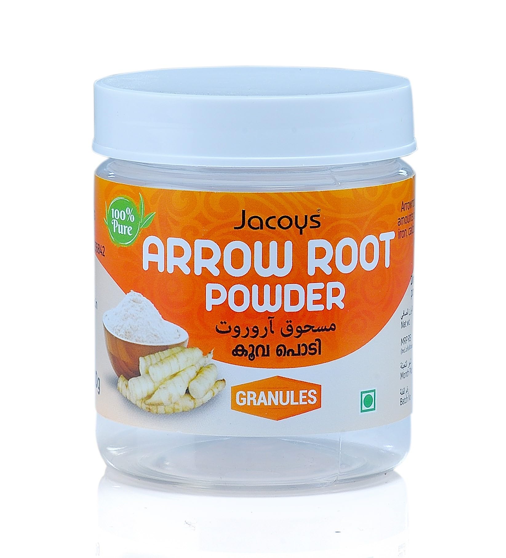 Jacoys Arrowroot powder | 100% natural and pure | Koova podi | Gluten free | No added presevatives, 100g (Pack of 1) (B0CBVW9FY8) Amazon Price History, Amazon Price Tracker