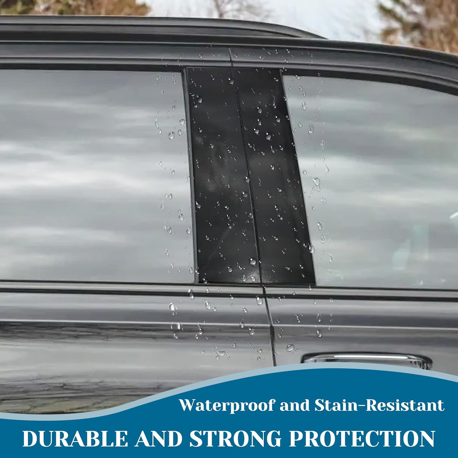 QianBao 4in x 30ft Glossy Black Vinyl Wrap,Car Wrap Film Vinyl Roll with Tools DIY Self-Adhesive Air Release Bubble Protection Stickers