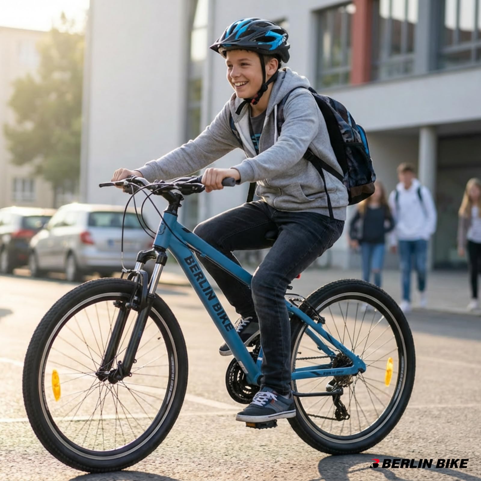 Rower górski Berlin Bike MTB1 24 cale rower dziecięcy dla dziewczynek - różowy