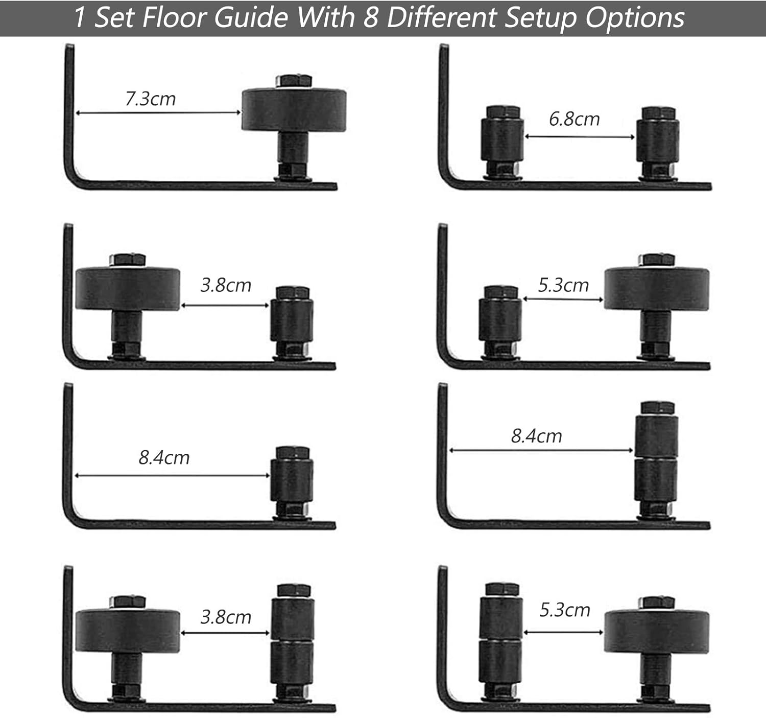 LLDYNW 4 Pcs Stainless Steel Floor Sliding Roller Guide Floor Roller Guide Sliding Door Roller - View #9
