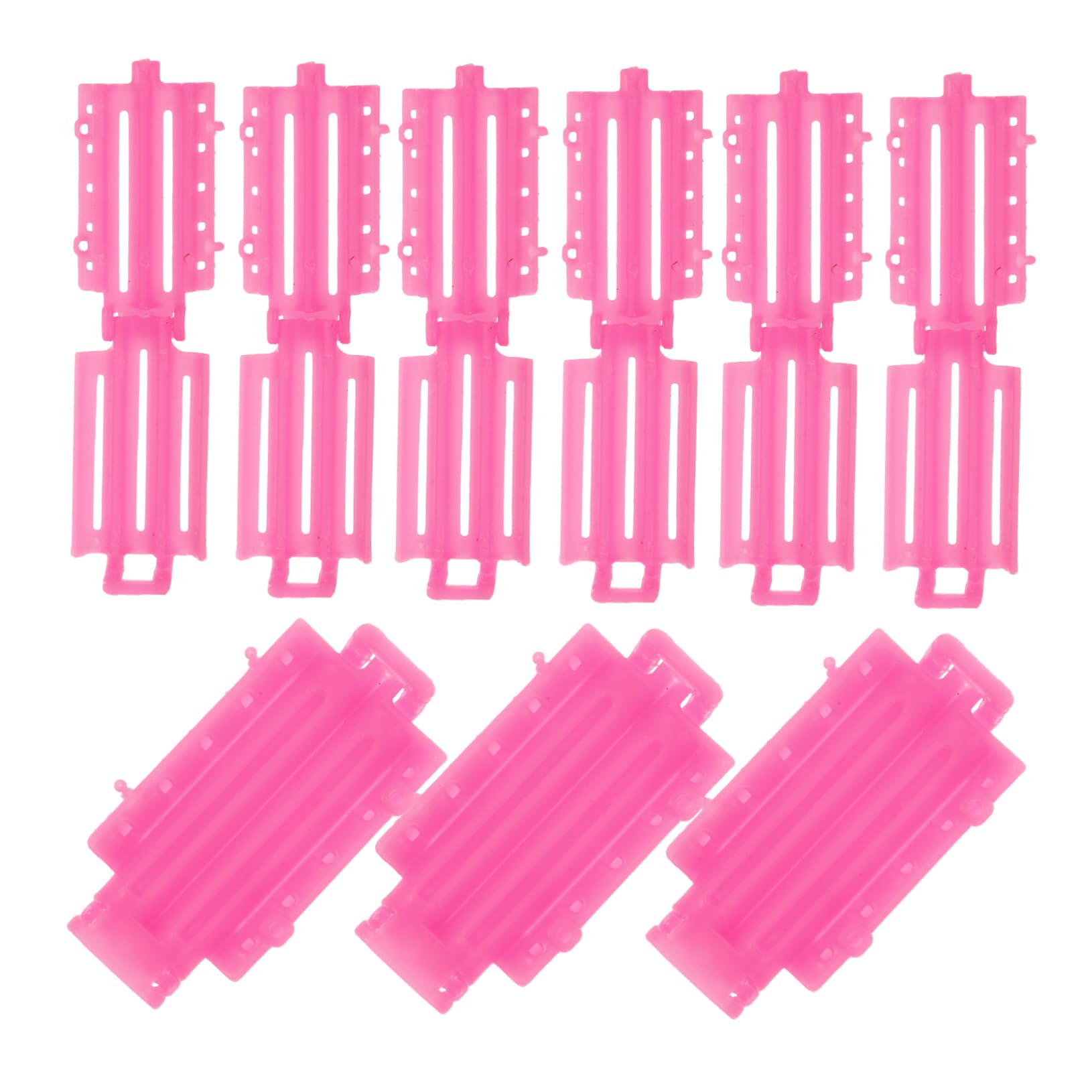 PACKOVE 1 Set Flexible Curling Perm Rods of Plastic Hair Rollers for Hair for Home DIY Salon Use