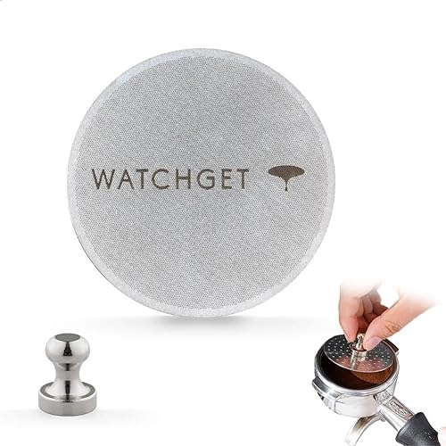 Miniatura 7 de watchget Pantalla de disco espresso de 51532.303in, grosor de 0.039in, malla de filtro de café fino de acero inoxidable reutilizable de 150 m