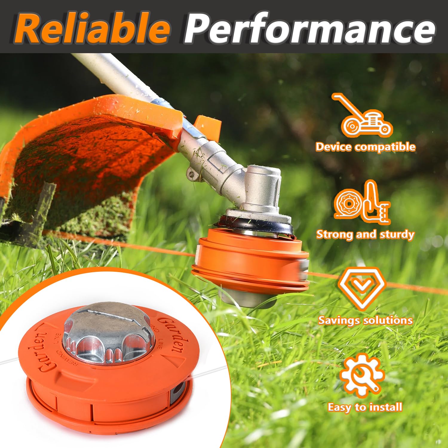 Testa Filo Decespugliatore Universale Con Adattatori Inclusi 13460 - Foto 11