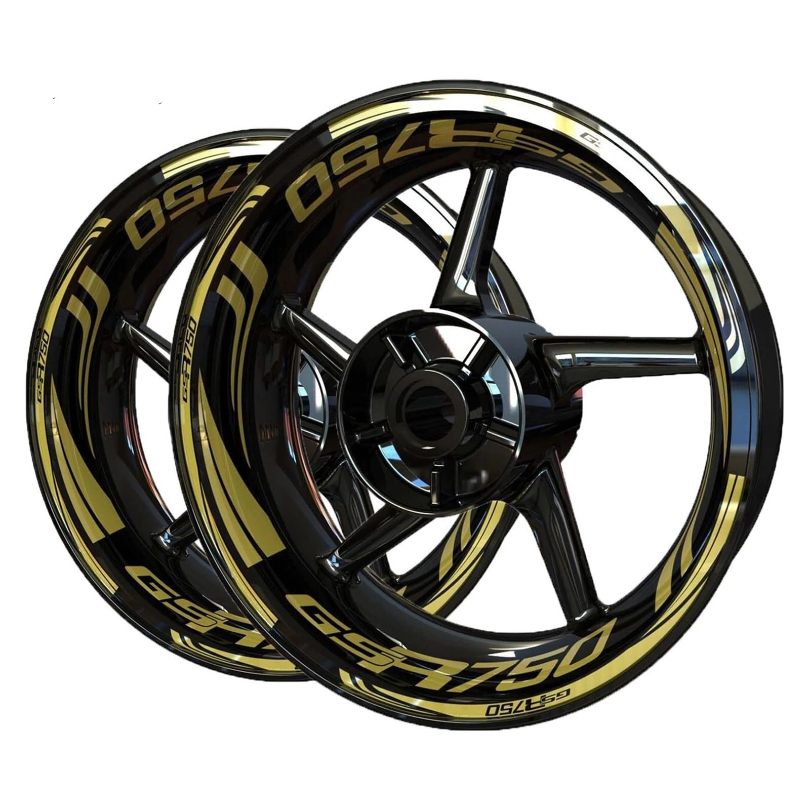Naklejki na koła motocyklowe Dla S&uzuki Dla GSR750 Zestaw Naklejek Koła Naklejki Koła Naklejki Koła Samochodowe Naklejki Folia Dekoracyjna Naklejki na felgi(Multi-colored4)