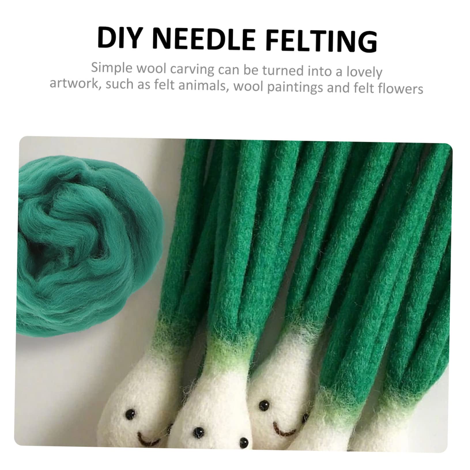 STOBOK 108stücke Teiliges Set Für Nadelfilz Bunte Filzwolle Für -projekte Geeignet Für Trocken Und Nassfilzen Handwerksmaterialien Für Kreative Bastelideen