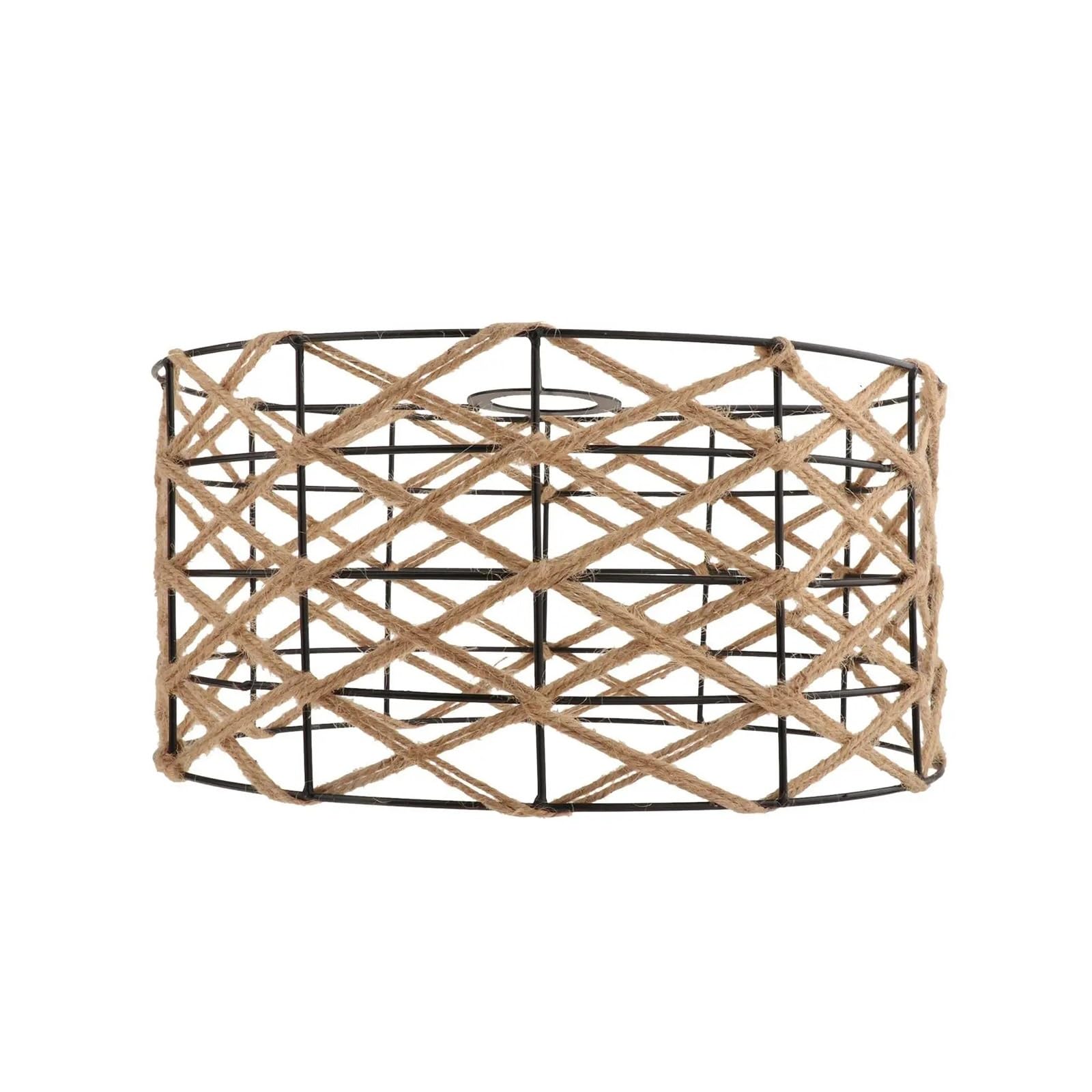 Luxemetals One Color Woven Rope Hanging Lamp Shade For Dining Room, Kitchen, And Cafe