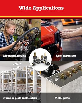 7PCS Rivet Nut Tool, M3-M12 | Carbon steel rivnut gun set. Manual riveting machine for M3/M4/M5/M6/M8/M10/M12