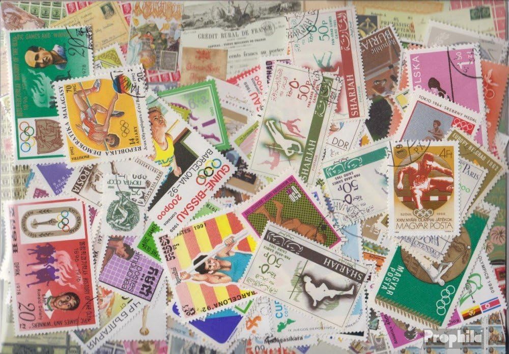Motives 100 Various Athletics Stamps (Stamps for Collectors) Sports Other